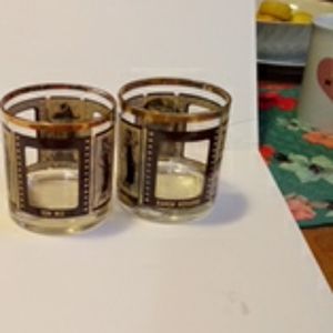 Vintage roaring 20's whiskey glasses